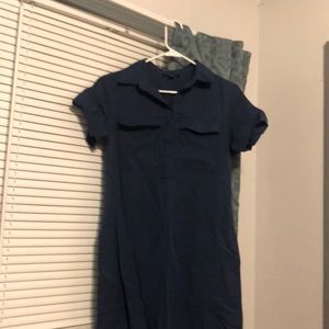 Navy Shirt Dress